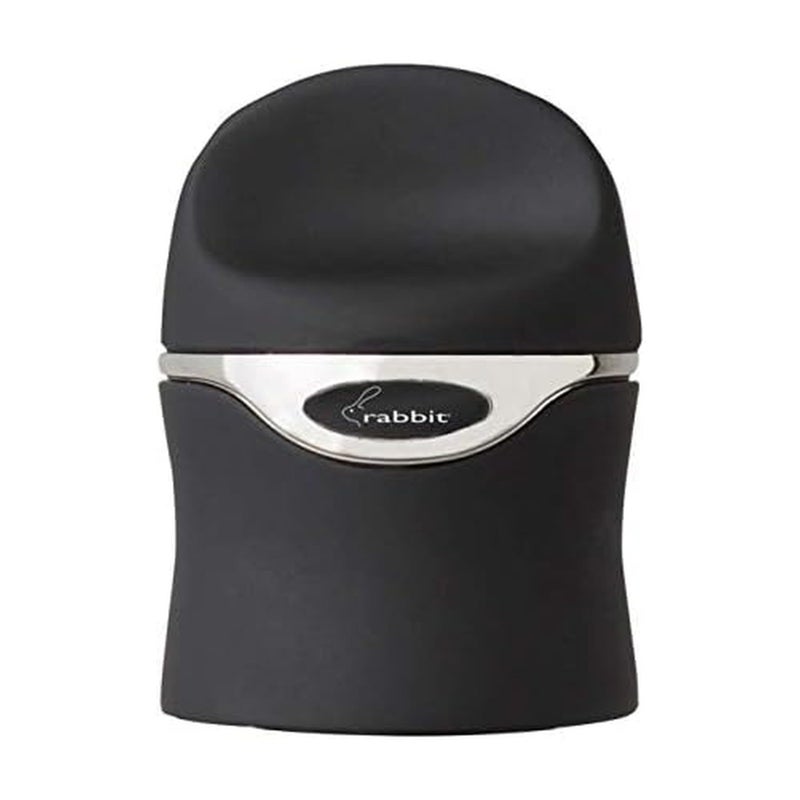 Rabbit Champagne and Wine Sealer, Airtight Wine and Champagne Stopper, Keeps Bubbles Fresh Longer, Easy to Use, Velvet Black, Essential Bar Tool - Image 1